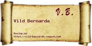 Vild Bernarda névjegykártya